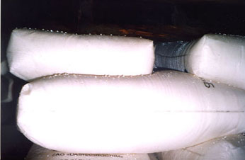 Condensation moisture on bags